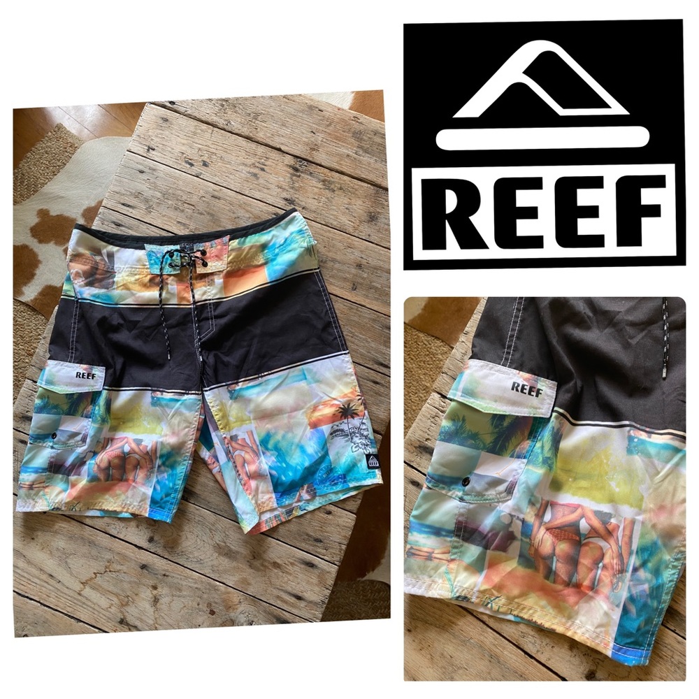 Reef Mens Surfing Shorts 32” Waist Light Weight